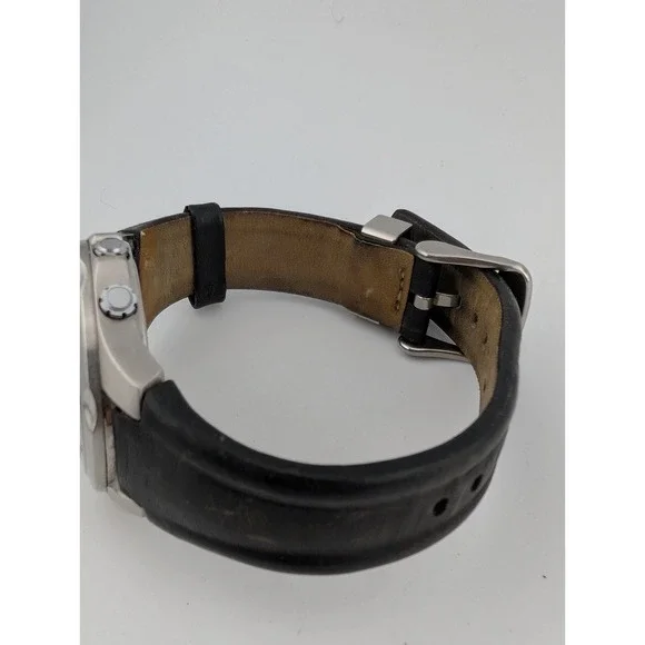 Timex I-Control Indiglo Tachymeter Watch Men 40mm Case Leather Band- New Battery